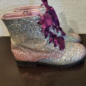 Girls glitter boots
